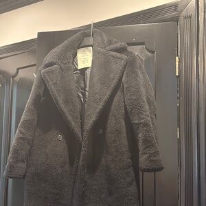 Babaton Black teddy coat size medium